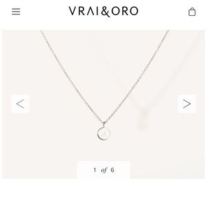 Vrai and Oro white gold K necklace